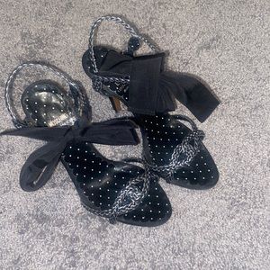 Black moschino high heels